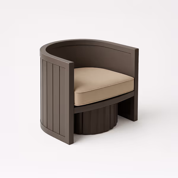 Modular Club Modern Barrel Chair Cover