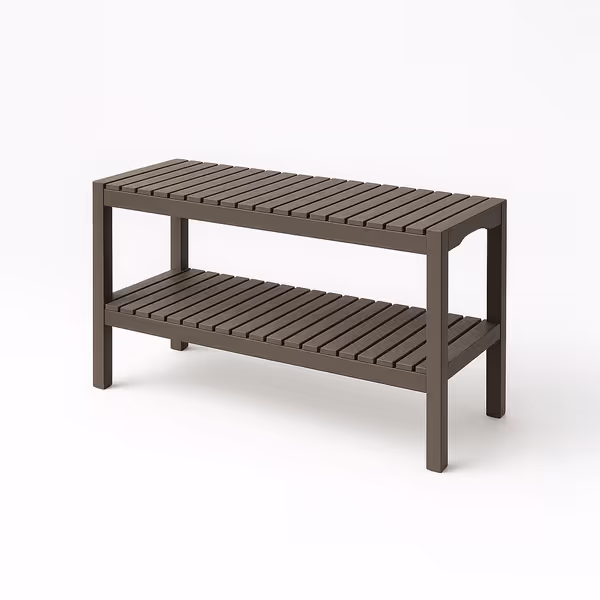 Slatted Shoe Bench Cover