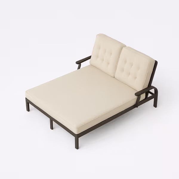 Single Adjustable Chaise Lounge Cover
