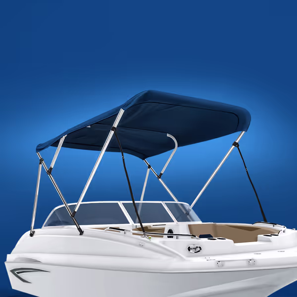 3 Bow Boat Bimini Top Universal Use Fits 85" - 90" Wide