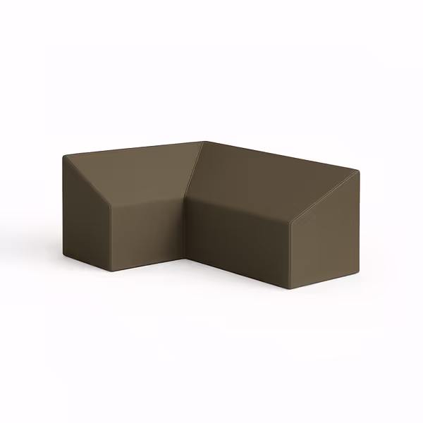 L Shape Slanted Outdoor Custom Covers