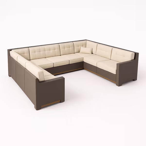 U Shaped Sectional Armrest Couch Cover