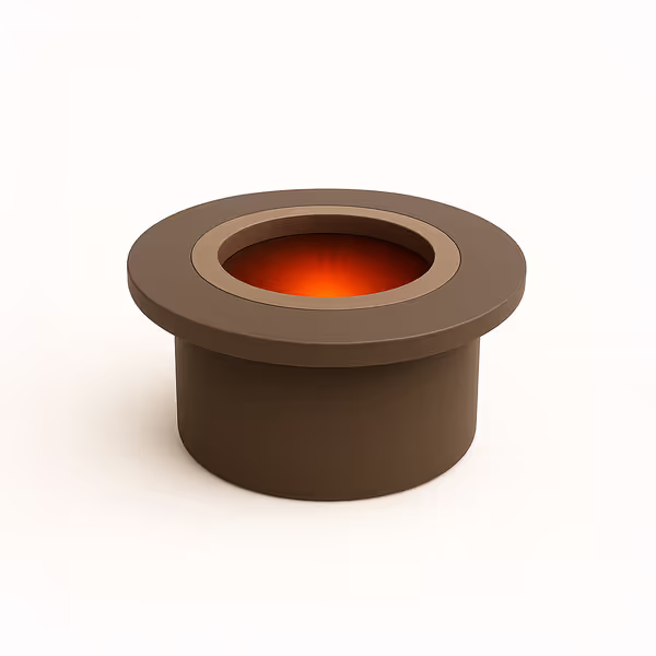 Wide Rim Round Fire Pit Cover