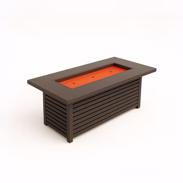 Slatted Base Rectangular Fire Pit Cover