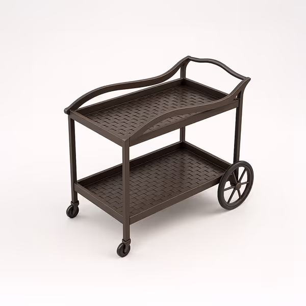 Wheeled Beverage Serving Cart Cover