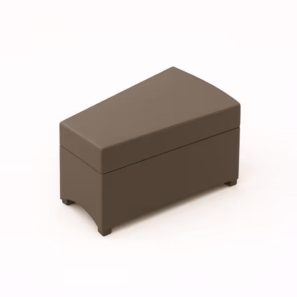 Custom Wedge Ottoman Cover