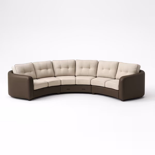 Custom Curved Sofa Covers