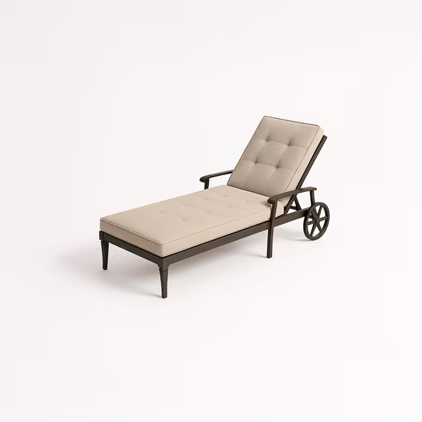Poolside Wheeled Chaise Lounge Cover