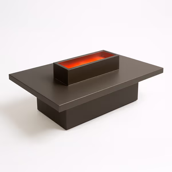 Rectangular Built-In Fire Pit Cover