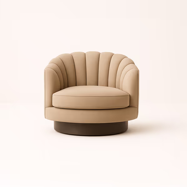 Modular Club Tufted Swivel Chair Cover
