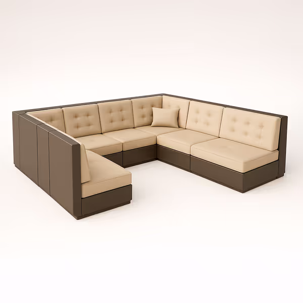 U Shaped Sectional Couch Cover