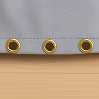 Grommets at every 6 Inch