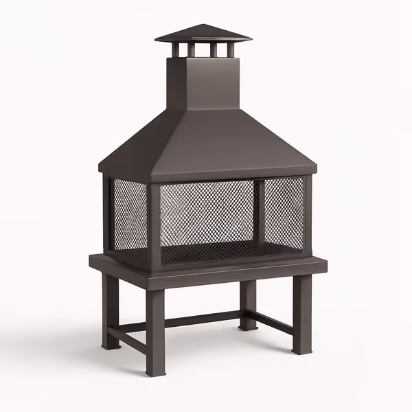 Square Fire Pit Chiminea Cover