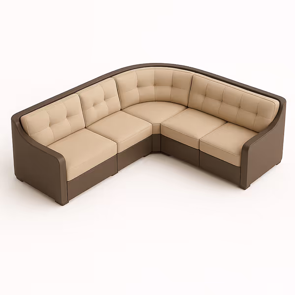 L Shaped Curved Couch Cover